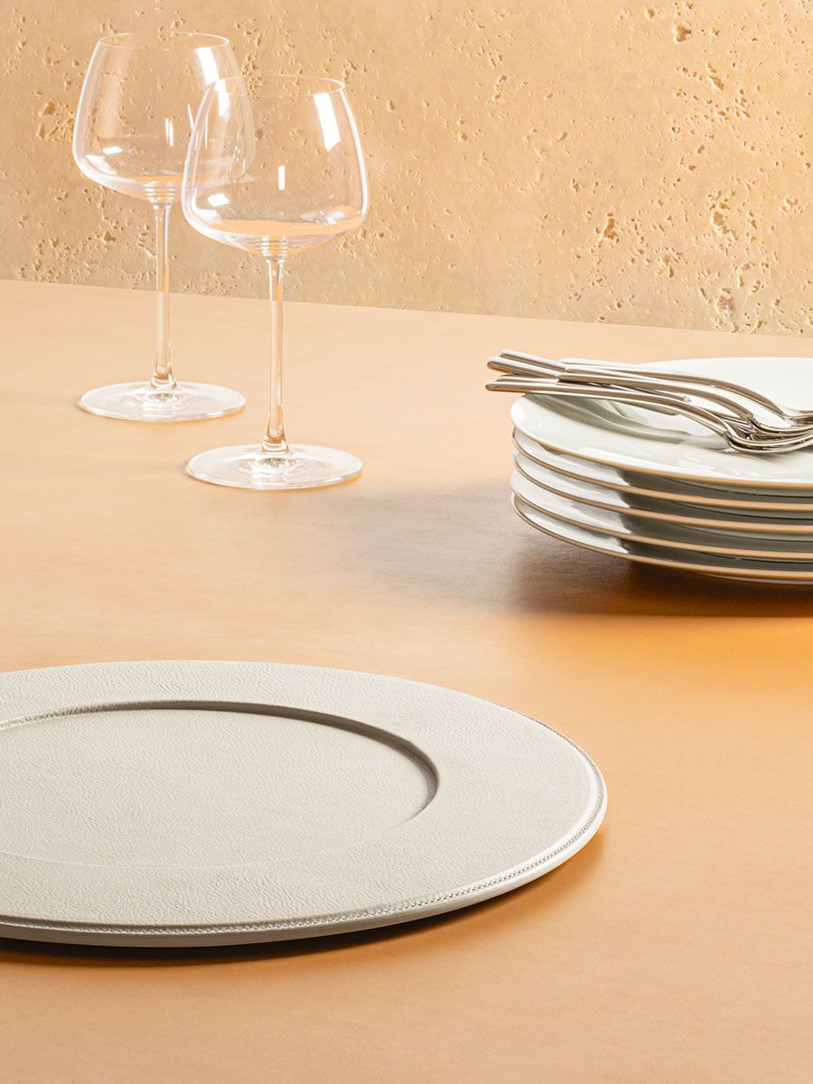 Круглый кожаный подстилка Poltrona Frau TABLEWARE ARCH-00008241 - Вид №2