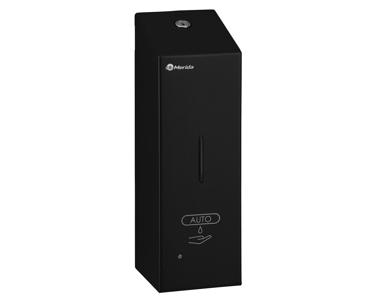 DSC220 Бесконтактный автоматический дозатор пенного мыла STELLA AUTOMATIC SLIM BLACK LINE для одноразовых стержней 800 мл, черный Merida 