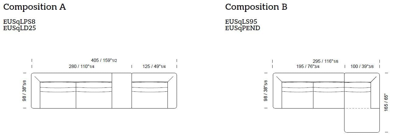 Секционный диван из кожи и ткани Borzalino статус-кво ARCH-00079190 - Вид №13