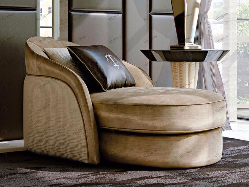 Turri Мягкая кушетка из кожи Stardust sun-id-1424980