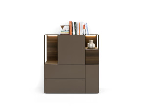 Деревянный шкаф со встроенным освещением