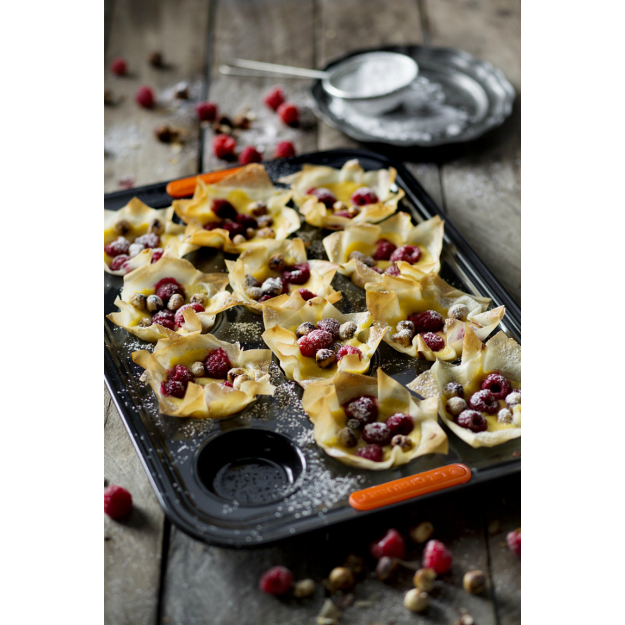 Форма для мини-кексов Le Creuset, углеродистая сталь, антипригарное покрытие, 12 шт., черная 94101300000000 - Вид №4