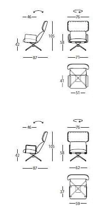 Тканевое кресло с подлокотниками SANCAL ARCH-00092190 - Вид №1