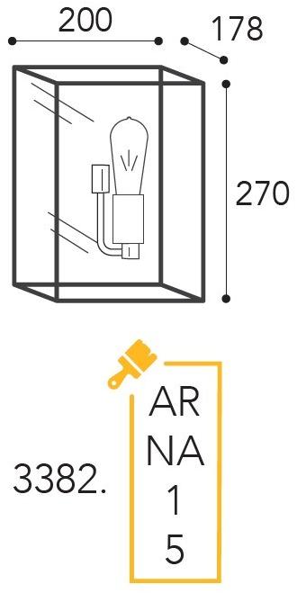 Moretti Luce Промышленный бра с накладкой Cubic sun-id-1396598 - Вид №8