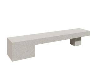 Бетонная скамья без спинки