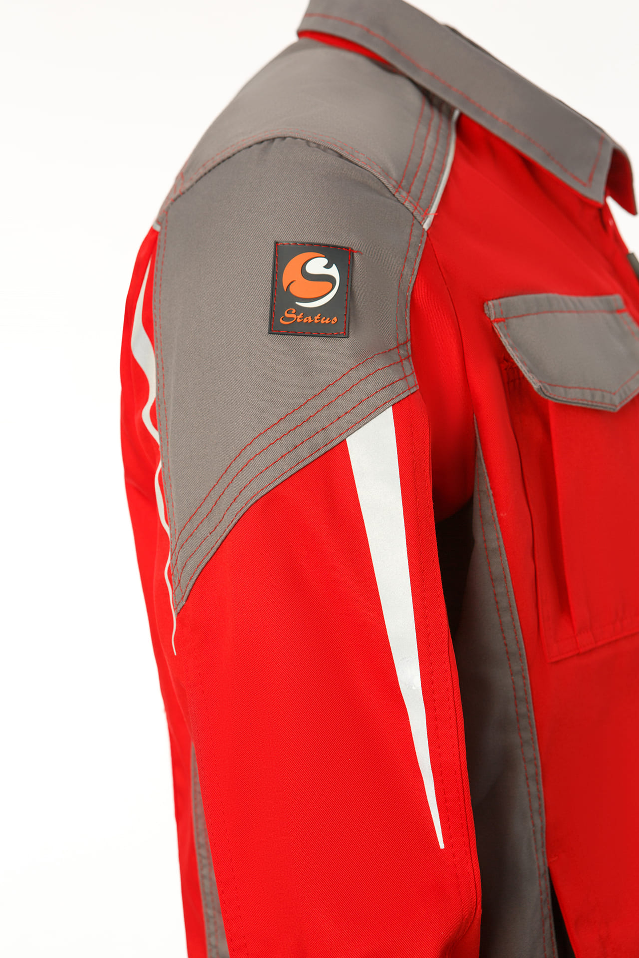 70060 Костюм  NEW красный с серым STATUS  Летняя спецодежда  размер 60-62/182-188  - Вид №5