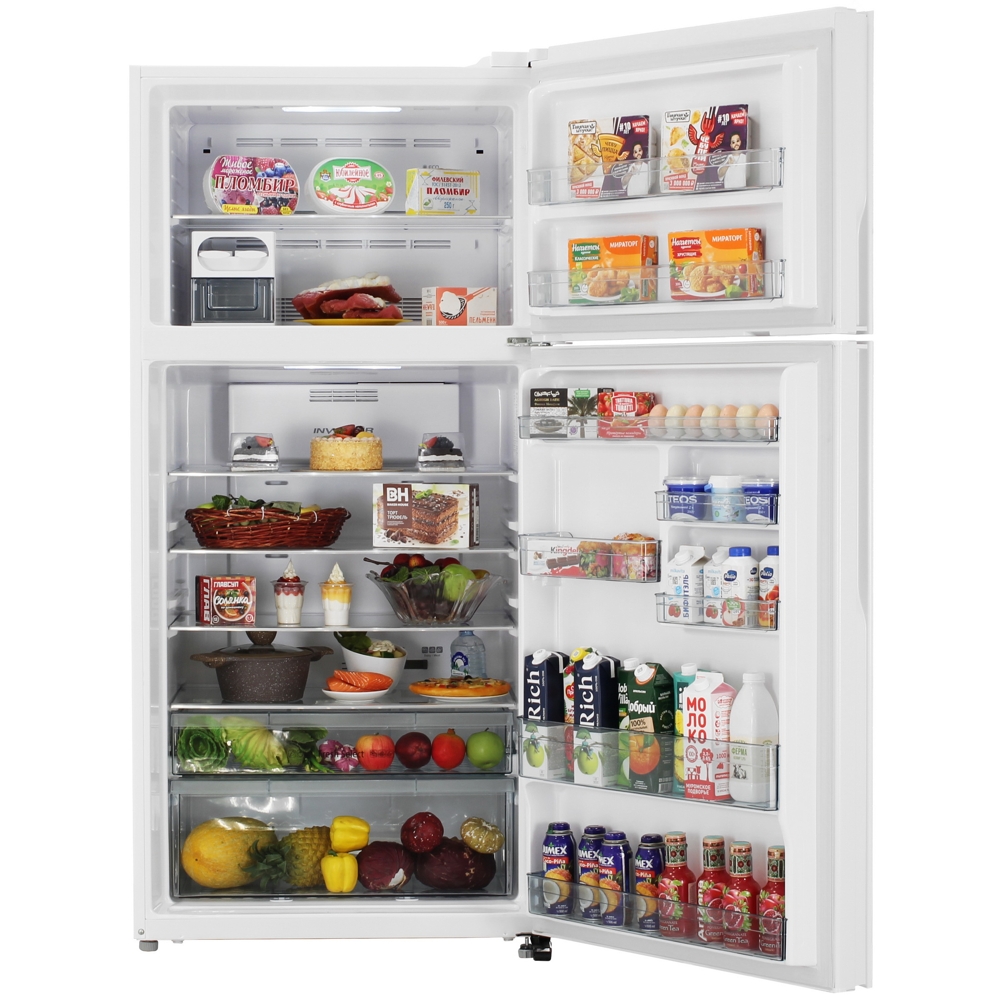 9087367 Холодильник с морозильником   Hitachi R-V660PUC7-1 TWH белый STDN-0147033 - Вид №5