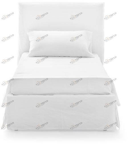 Gervasoni Кровать односпальная со съемным покрытием с высоким изголовьем Ghost sun-id-1503732