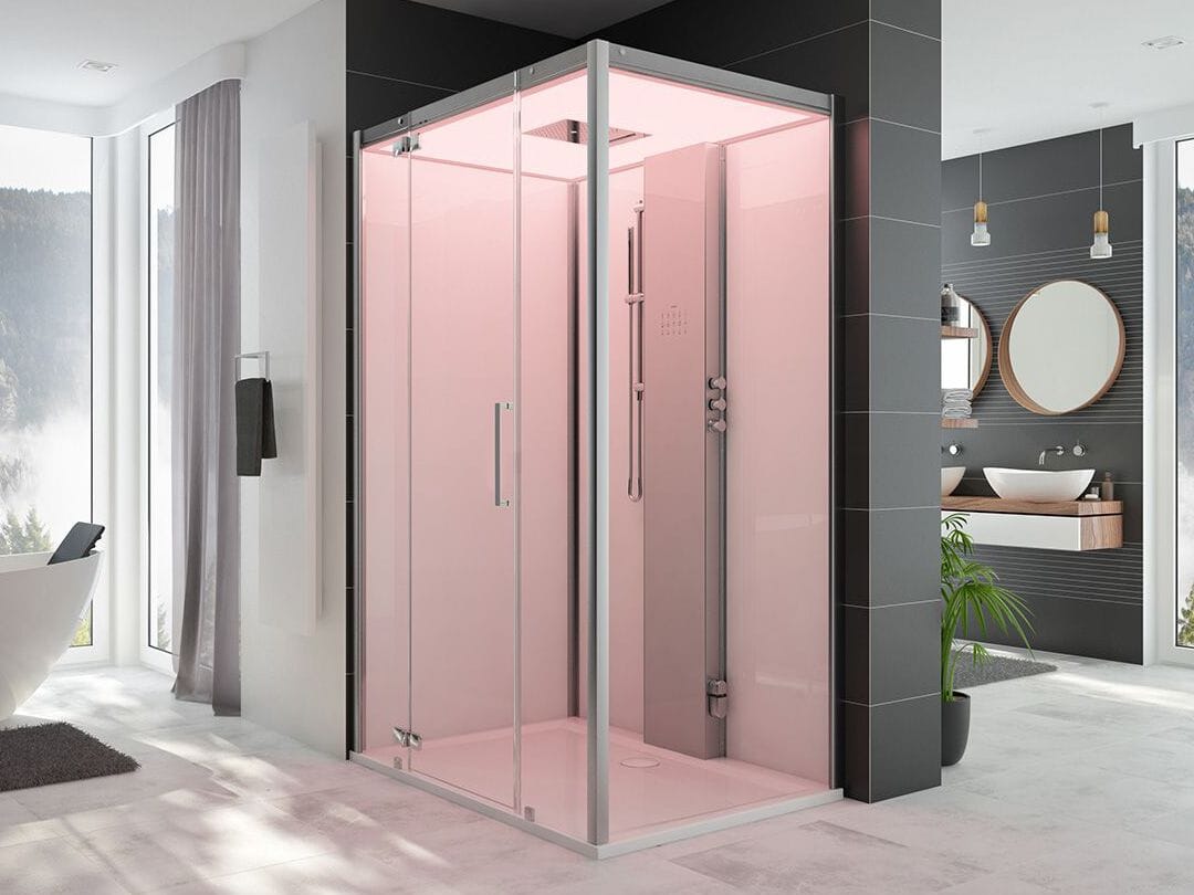 Угловая прямоугольная душевая кабина с турецкой баней HOESCH SensePerience ARCH-00056834