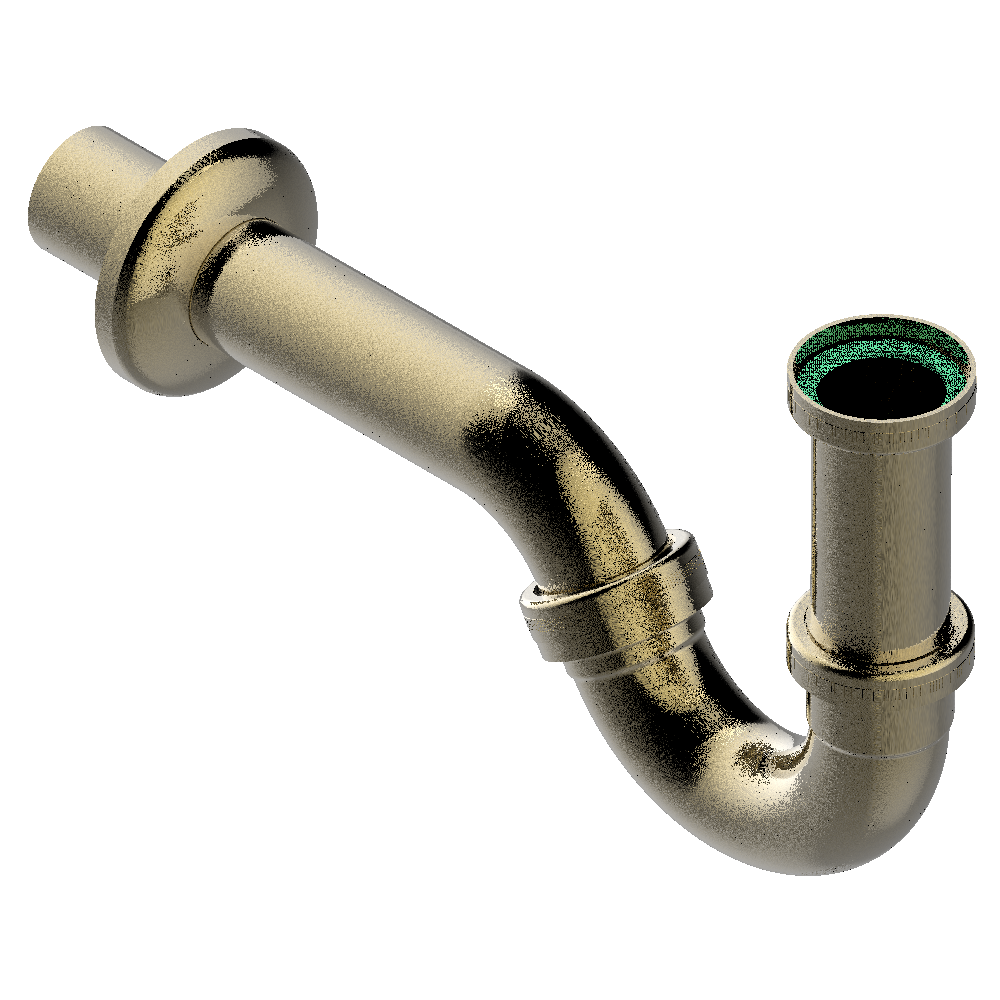 G00-315B Сифон "P"-образный мелкий регулируемый Thg-paris прочие артикулы THG Бронза G00-315B CAT.D