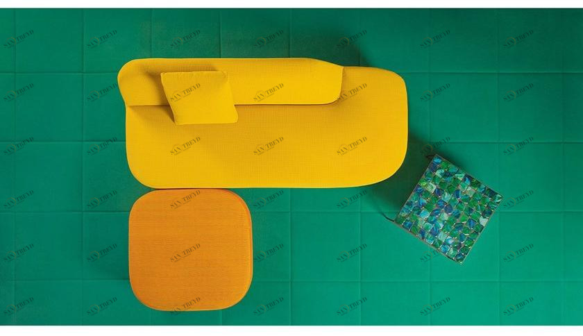 Paola Lenti Однотонный коврик из фетра на заказ Feltro sun-id-1467887