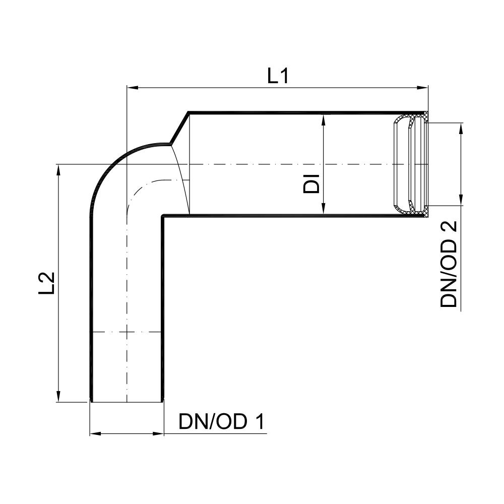 02252 Отводы Tece  - Вид №1