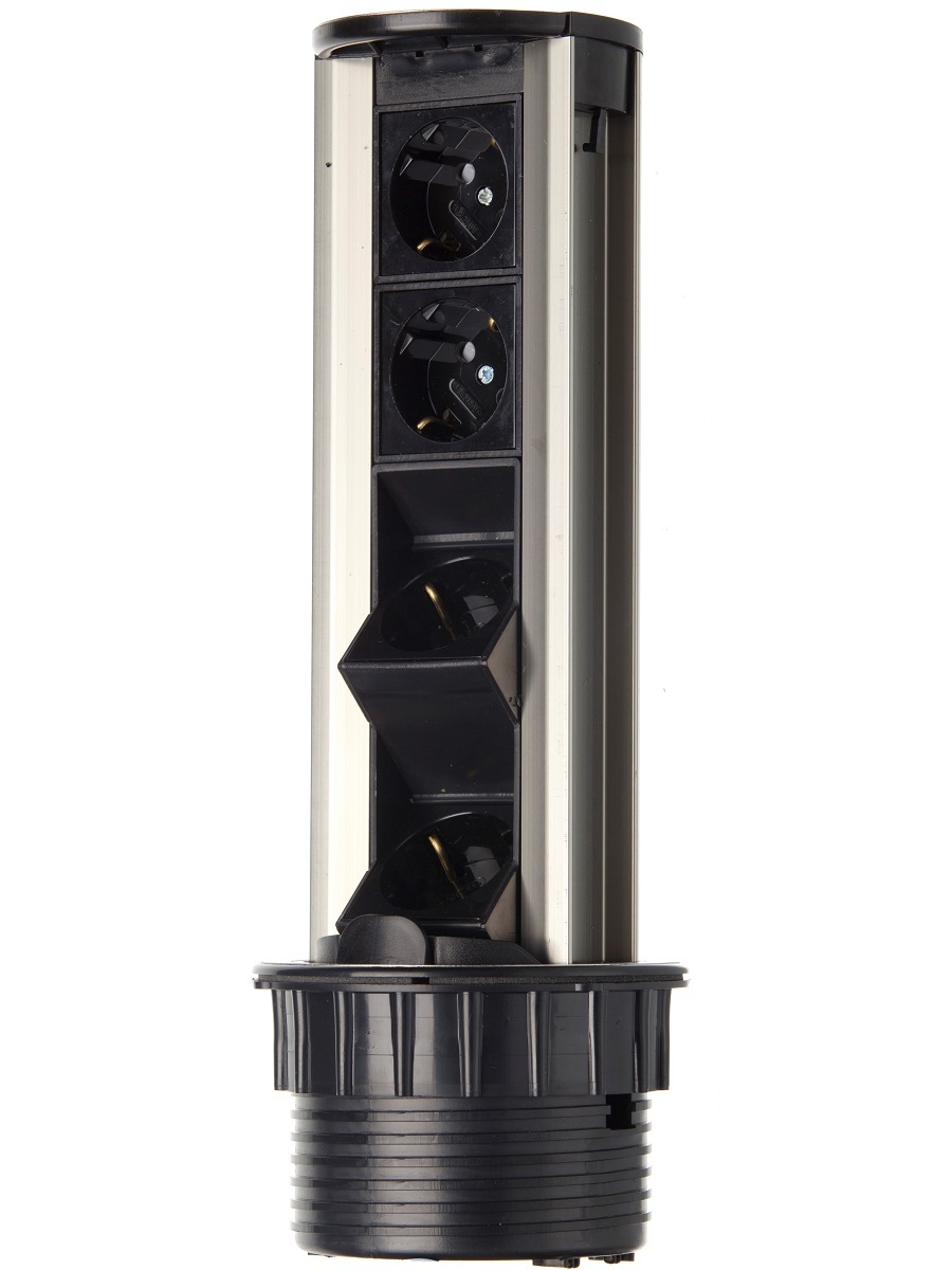 Блок электрических розеток Solo 12007 Silver NAVAKO 