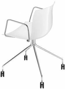 arper Кресло на эстакаде с подлокотниками на колесиках Catifa 53