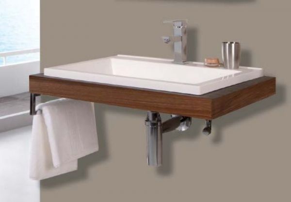 Variado-70(757/127) Подвесная раковина настенная прямоугольная Puris  белая 