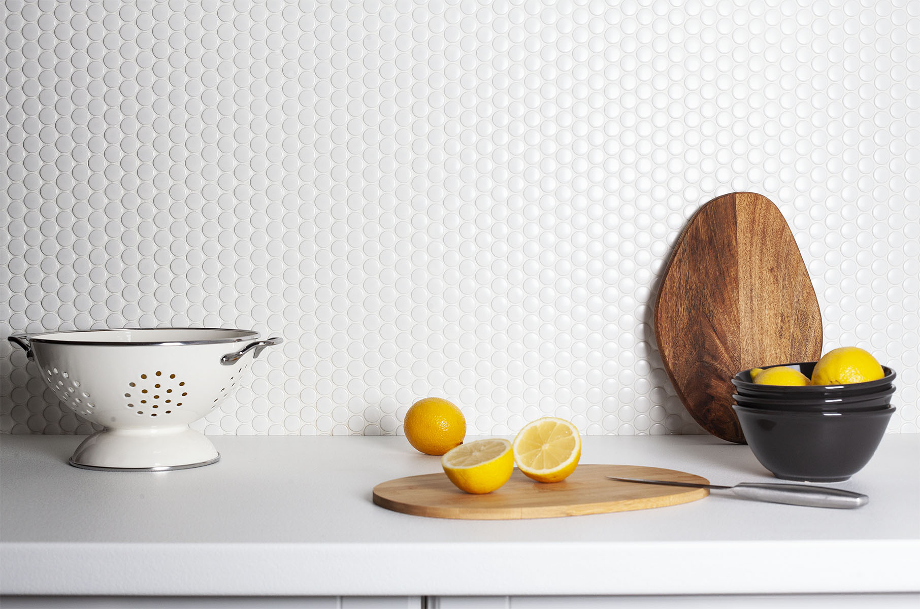 Белоснежная мозаика Starmosaic Shapes Penny Round – элегантность в каждой детали STP-ST537 INCOLOR - Вид №2