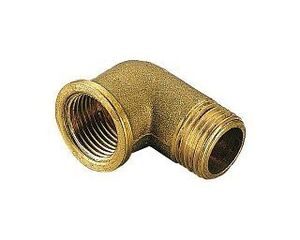 Колено ВР-НР 2"x2" латунь TIEMME