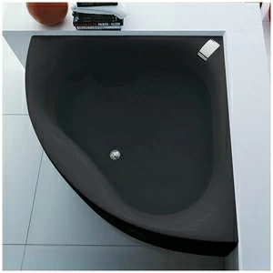 Ванна Gruppo tressee Slide V0441-C чёрная угловая большая