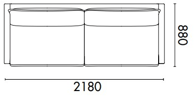 Grado Design 2-х местный кожаный диван Cover Cov-sf-04-3s - Вид №3