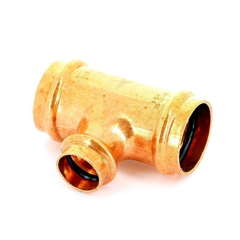 Тройник пресс 35x22x35 медный IBP P513003522035 - Вид №2