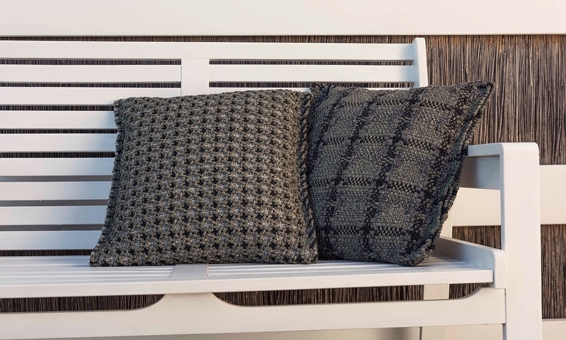 070720 Подушка GL Gofre green 45x45 GAN Garden Layers - Вид №1