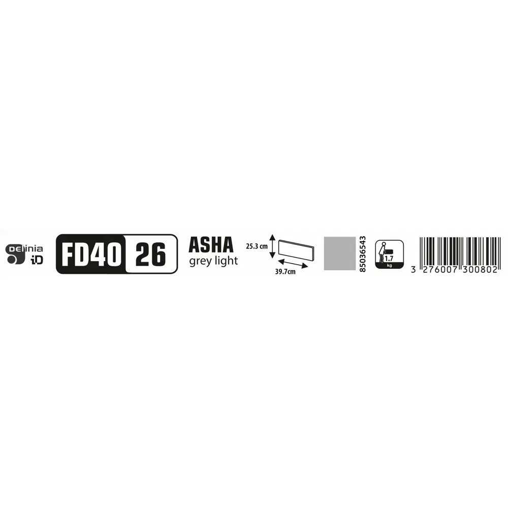 Фасад кухонный DELINIA ID Аша грей 39.7×25.3 см глянцевый 85036543 STLM-0057836 - Вид №11