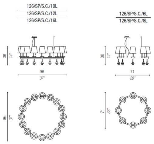 Aiardini Люстра отраженного света Elegance sun-id-1395266 - Вид №6