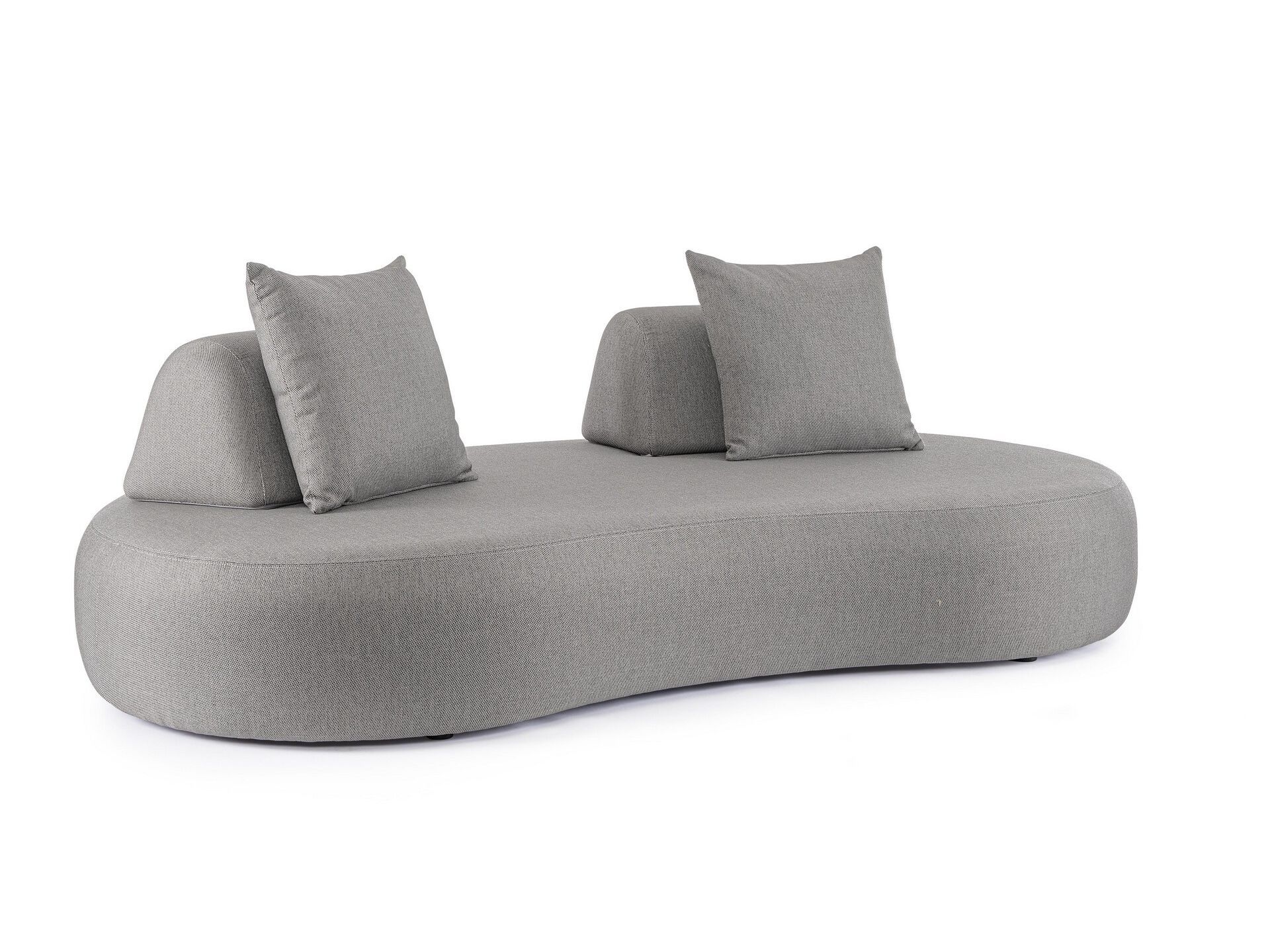 Тканевый изогнутый съемный садовый диван BIZZOTTO COOPER ARCH-00134667