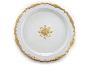 Фарфоровая сервировочная тарелка