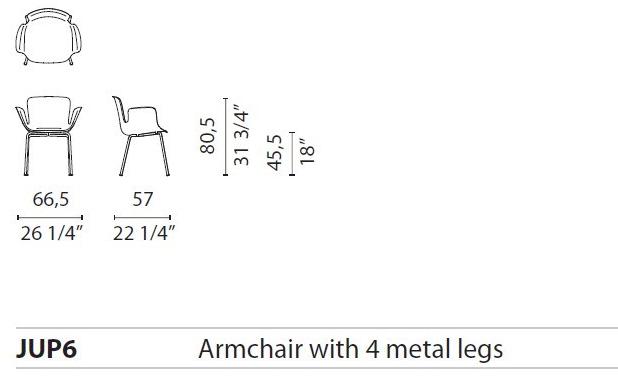 Cappellini Кресло полиэтиленовое с подлокотниками Juli sun-id-1377448 - Вид №33