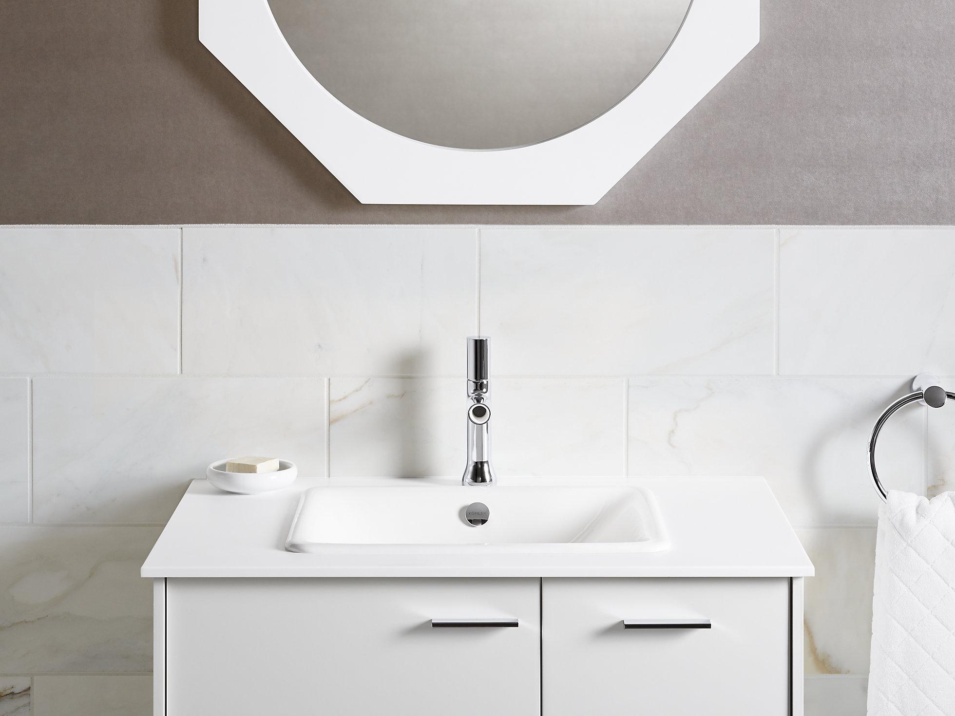KOHLER Iron Plains Встраиваемая / устанавливаемая под столешницу раковина для ванной комнаты K-5400-K4  - Вид №4