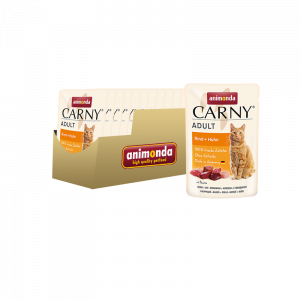 ПР0050434*12 Корм для кошек Carny Adult говядина, курица пауч 85г (упаковка - 12 шт) Animonda