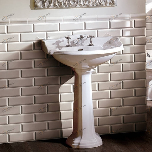 IBLG123FOXF Подвесная раковина настенная овальная Devon&Devon  белая 