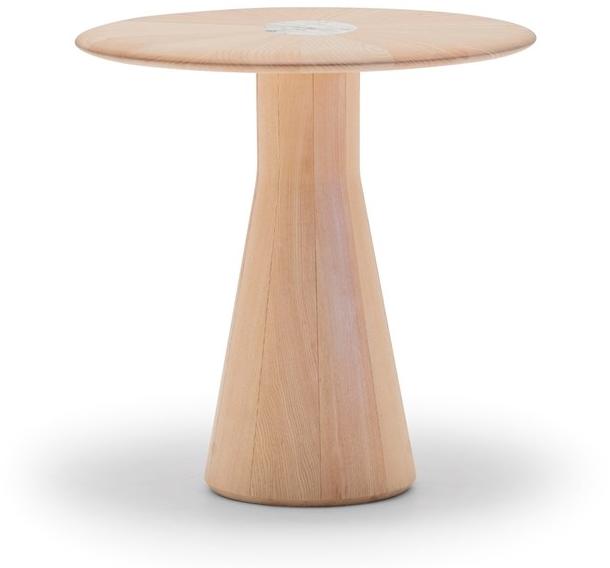 Andreu World Высокий круглый деревянный журнальный столик Reverse wood Me 5642/5643 - Вид №1