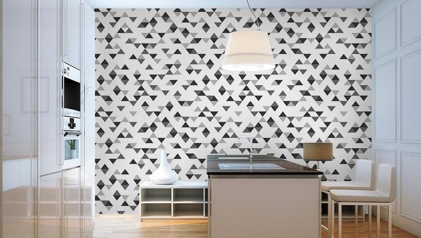 GLAMORA Моющиеся геометрические виниловые обои Colour blocking sun-id-1442459 - Вид №3