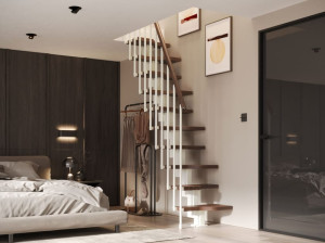 Модульная лестница из бука