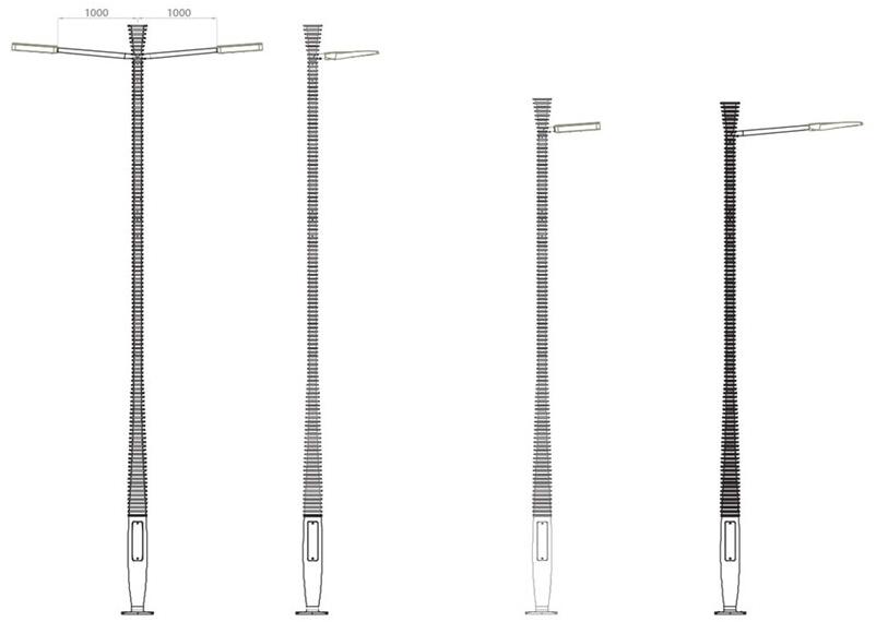 GHM-ECLATEC Металлический уличный фонарь Bell'ora sun-id-1371228 - Вид №4