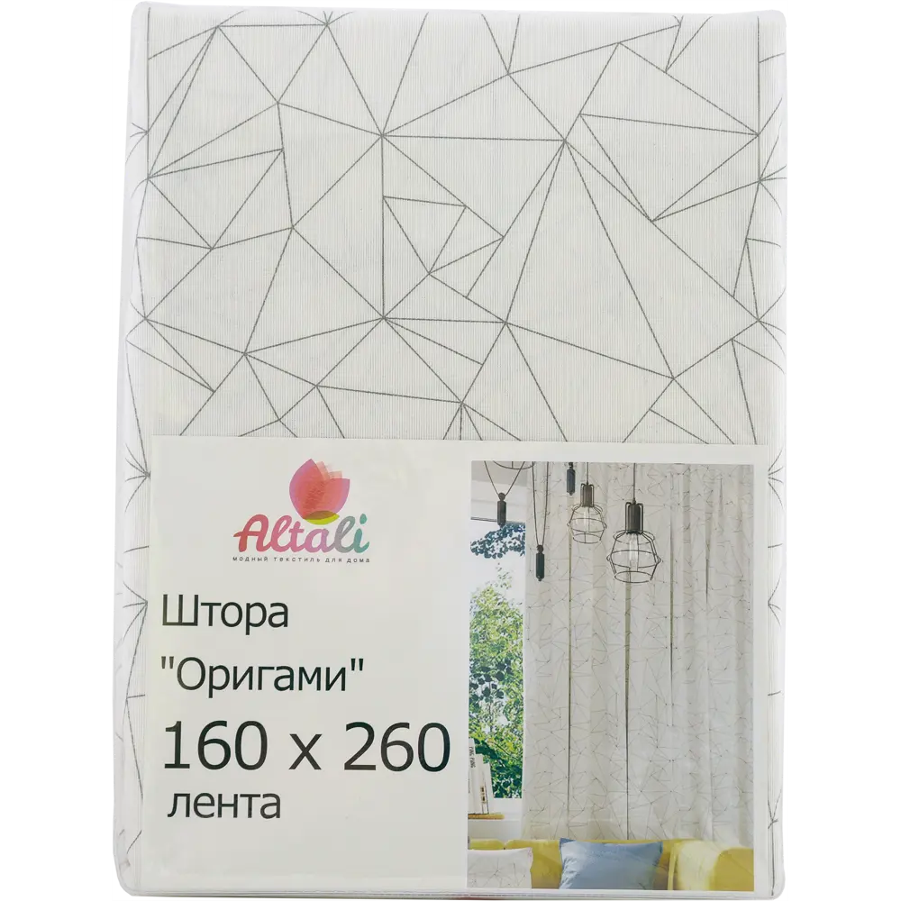 Штора на ленте «Оригами», 160х260 см, цвет белый Altali STLM-2089774 - Вид №5