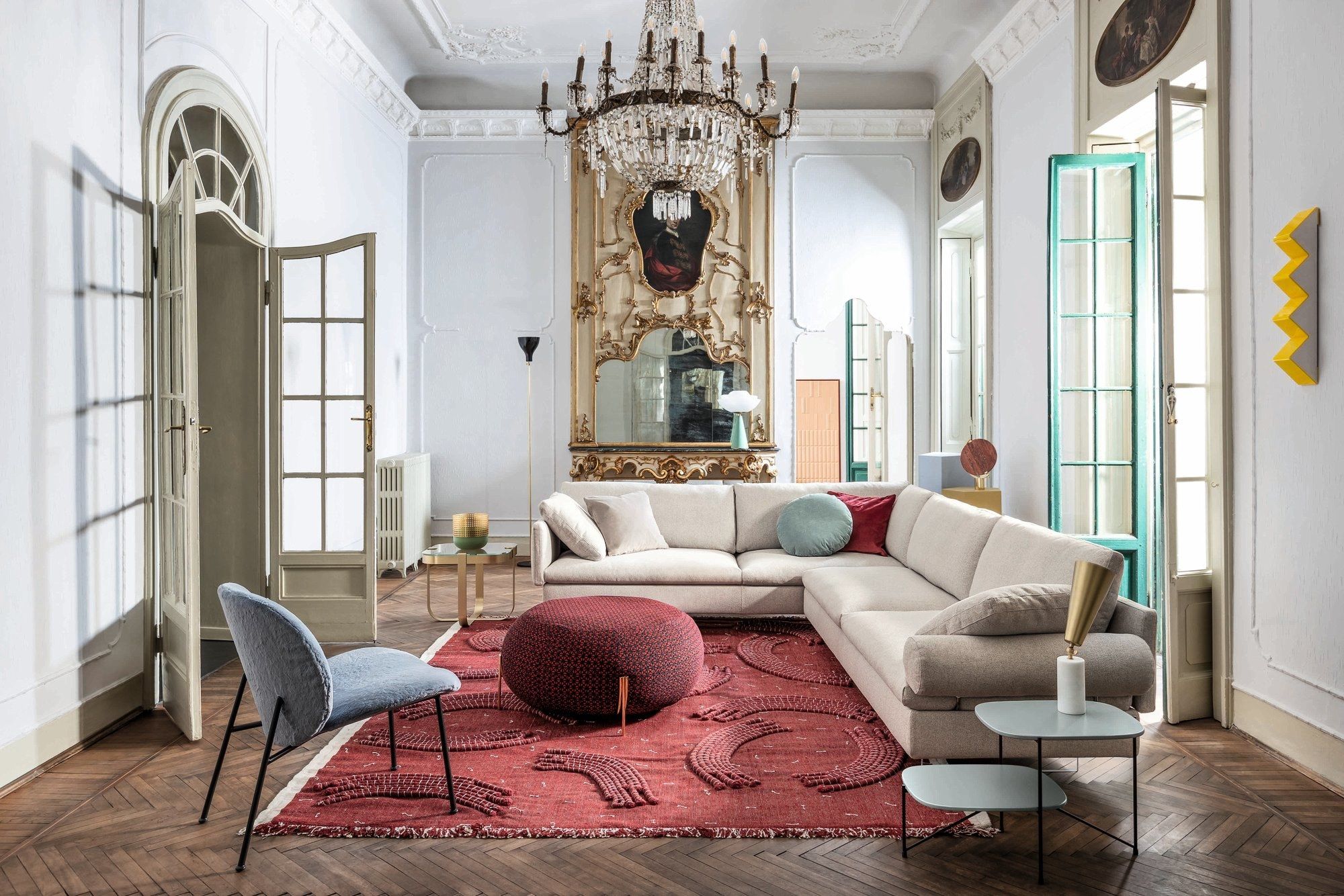 Кожаный диван Saba Italia VOYAGE ARCH-00143907 - Вид №5