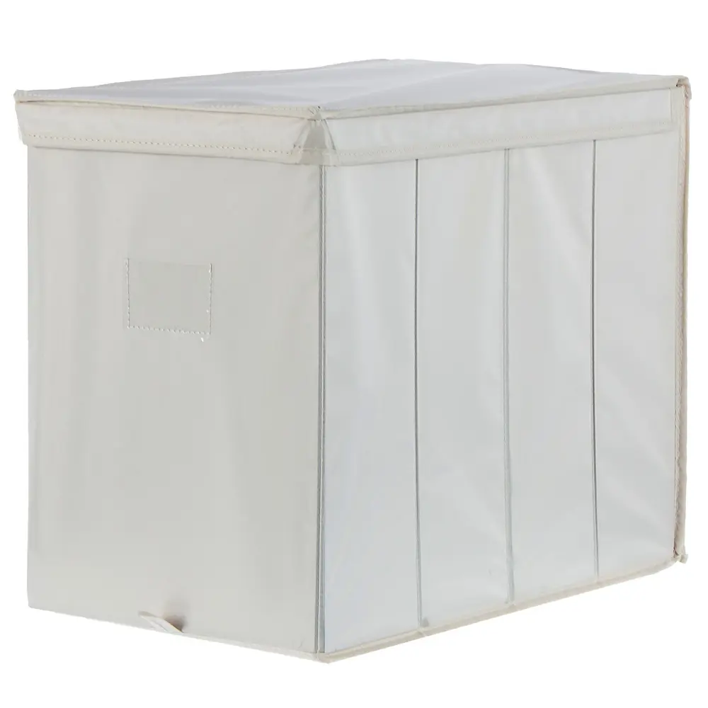 Короб Spaceo с крышкой 27х36x44 см нетканный материал цвет бежевый 16292861 STLM-2074341 