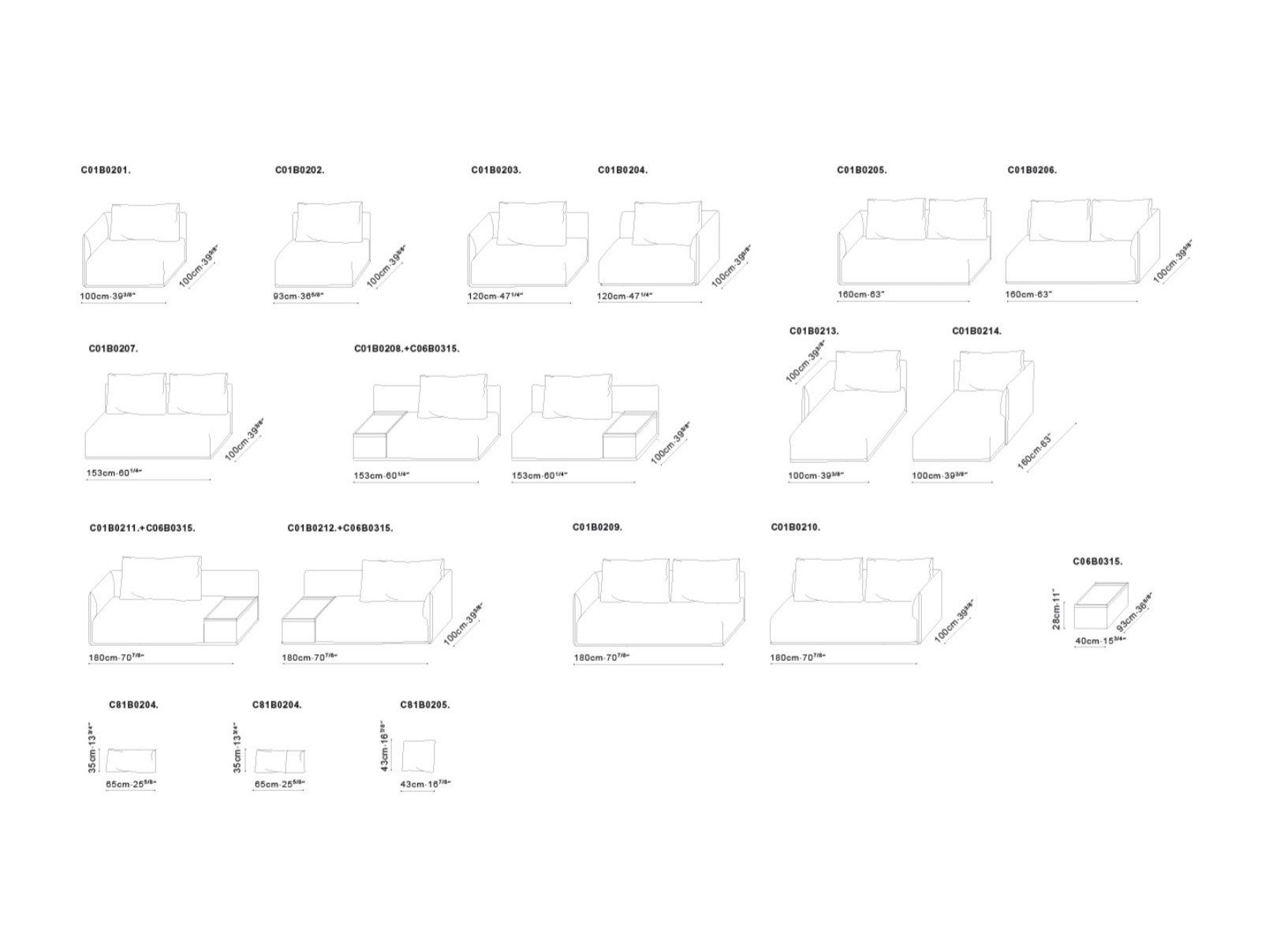 Модульный тканевый диван CAMERICH ELAN ARCH-00000319 - Вид №3