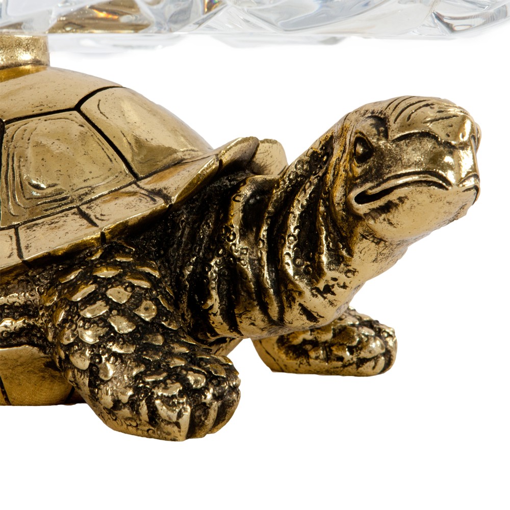 52075 Фруктовница-конфетница Черепаха 6 Бронза BOGACHO 4627155818456 - Вид №3