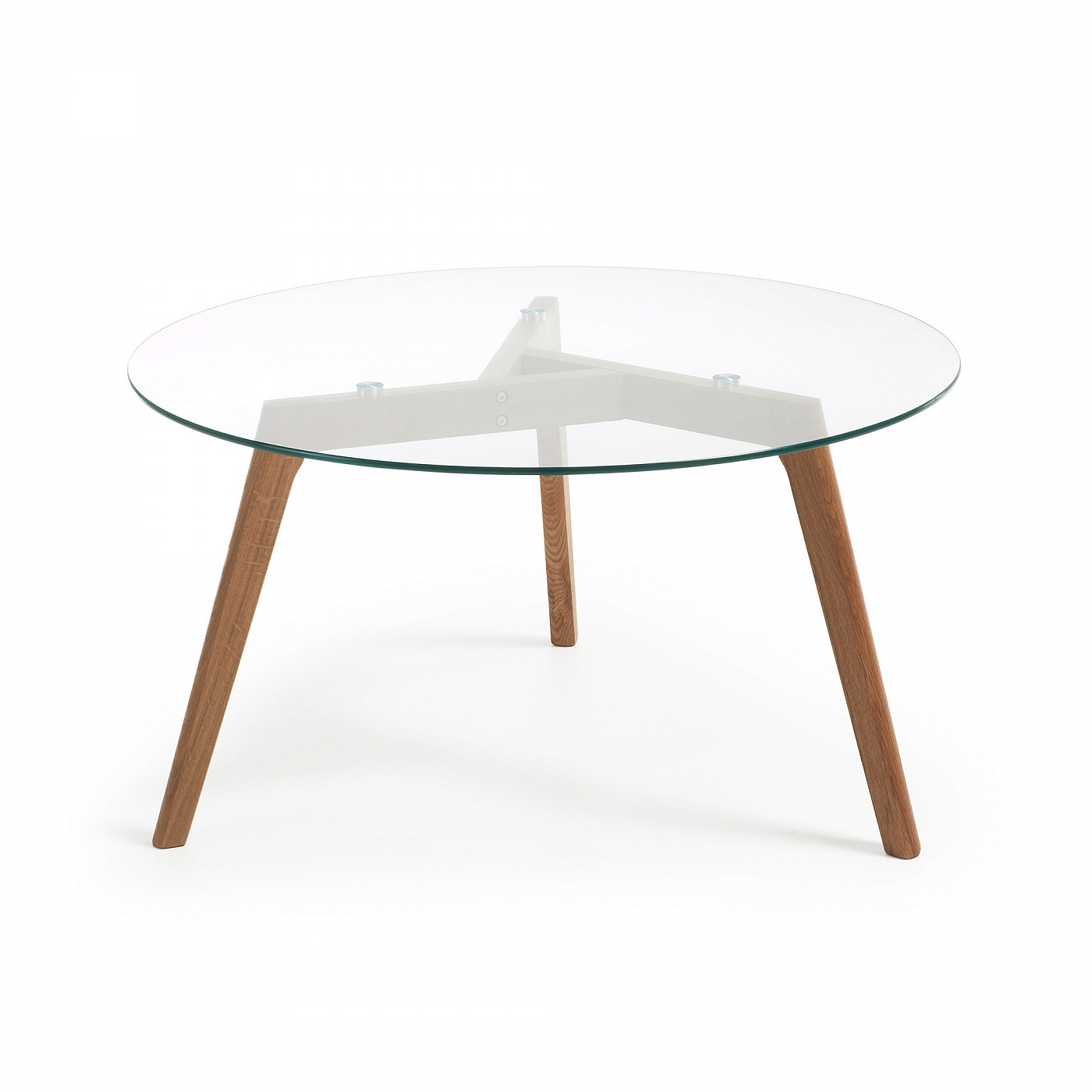 023571 Журнальный столик Brick стеклянный 90 см La Forma Kirb 