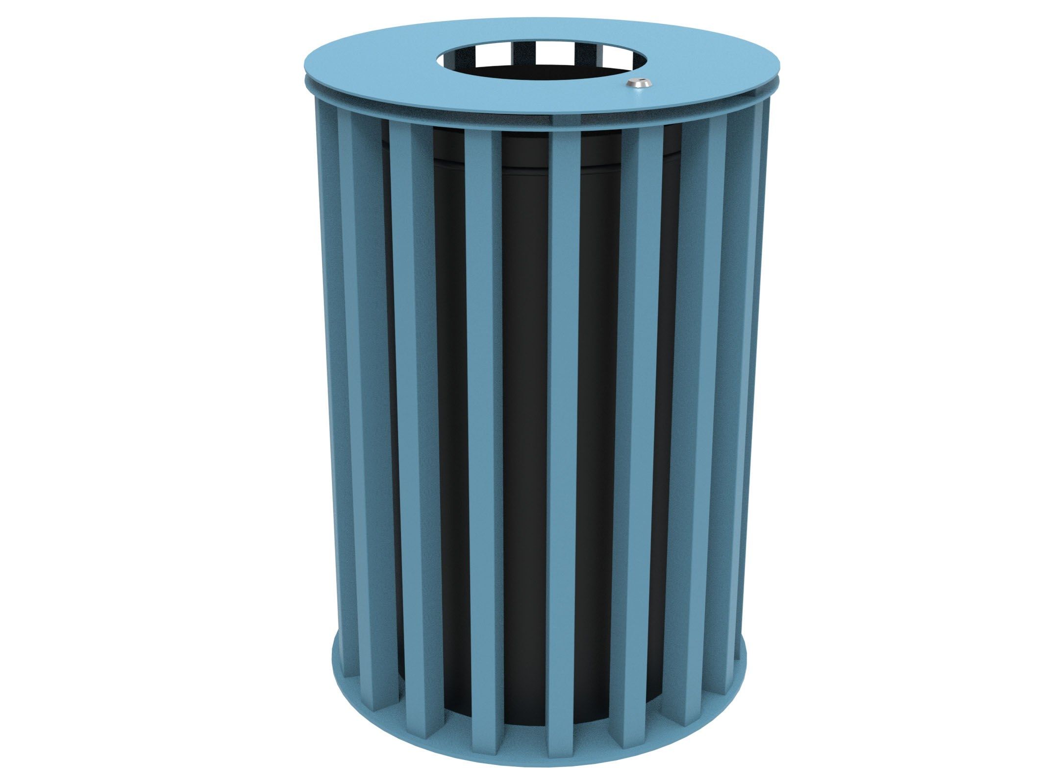 Оцинкованная стальная корзина для мусора с крышкой Lazzari Динамо ARCH-00087800 - Вид №36