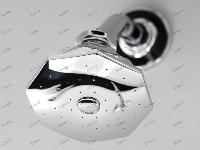 GRAFF Настенная лейка душа с держателем Topaz sun-id-1456523