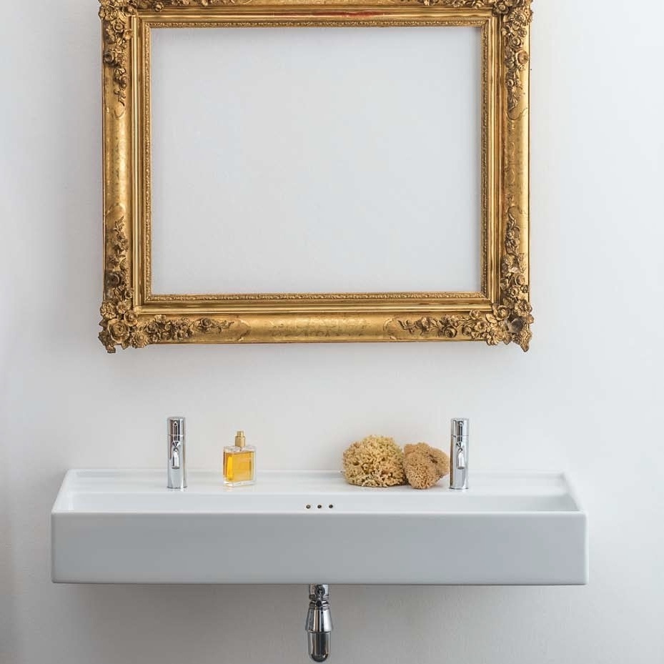 46043 Подвесная раковина настенная овальная Rapsel  белая  - Вид №3