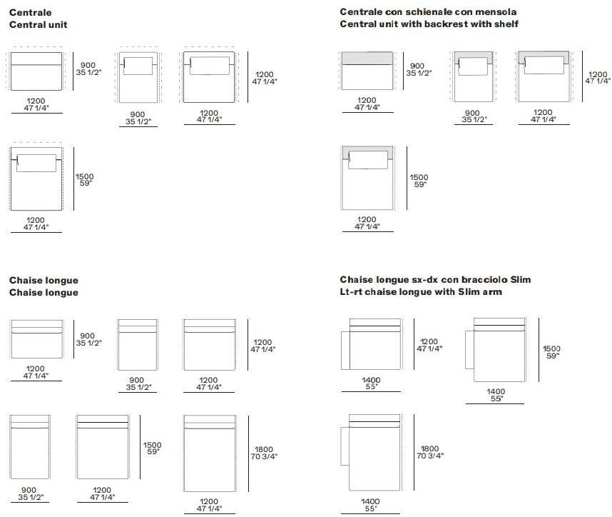 Poliform Модульный тканевый диван Westside sun-id-1453158 - Вид №9