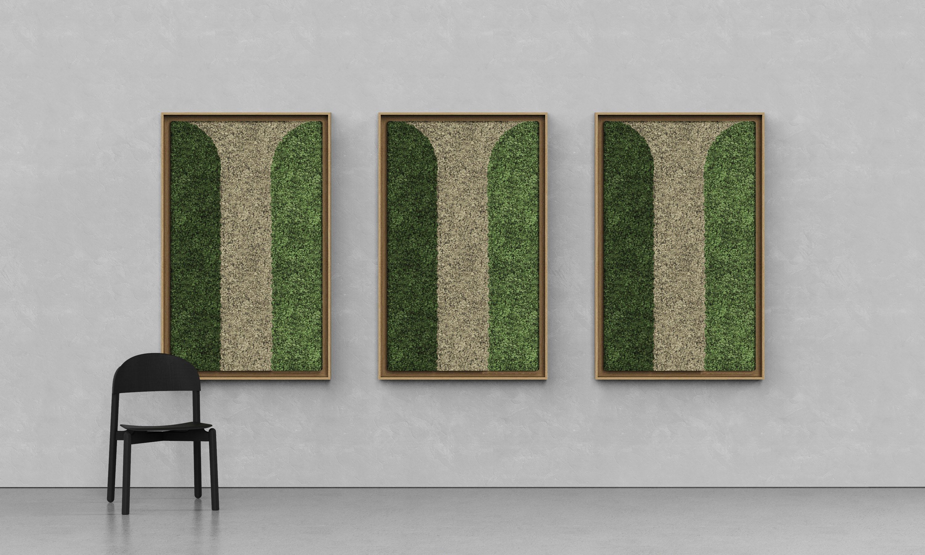 Акустическая панель из мха GREENMOOD FRAMED GEOMETRIC ARCH-00124960 - Вид №6