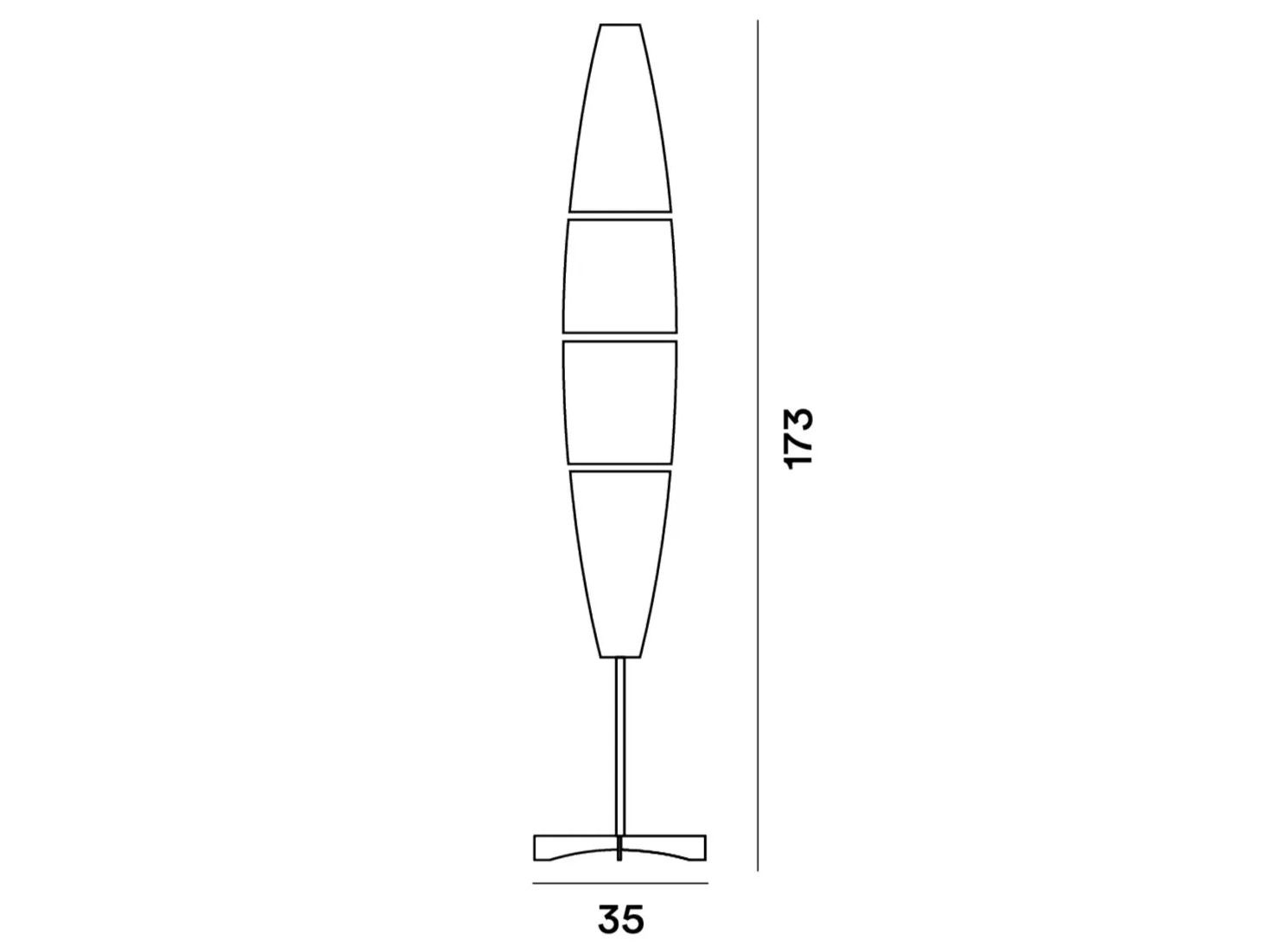 Напольная лампа из полиэтилена Foscarini Гавана ARCH-00099194 - Вид №4