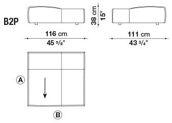 B&B Italia Модульный диван из ткани Bend sun-id-1452964 - Вид №20